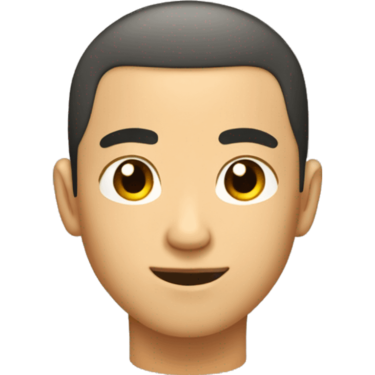 an asian guy with a buzz cut, a tan skin, tall and strong emoji