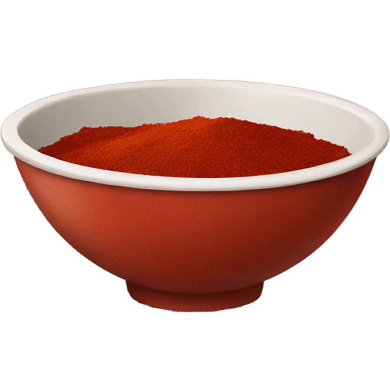 Bowl of red spice  emoji