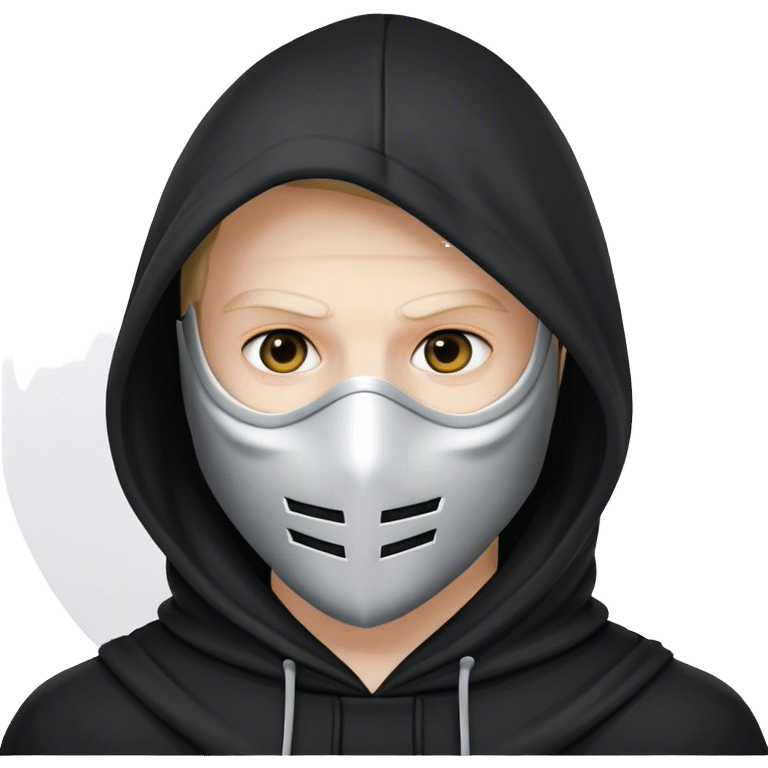 hoodman with mask emoji