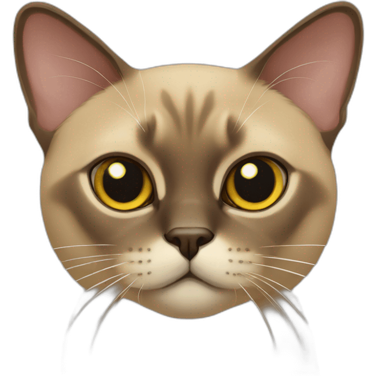 Burmese cat emoji