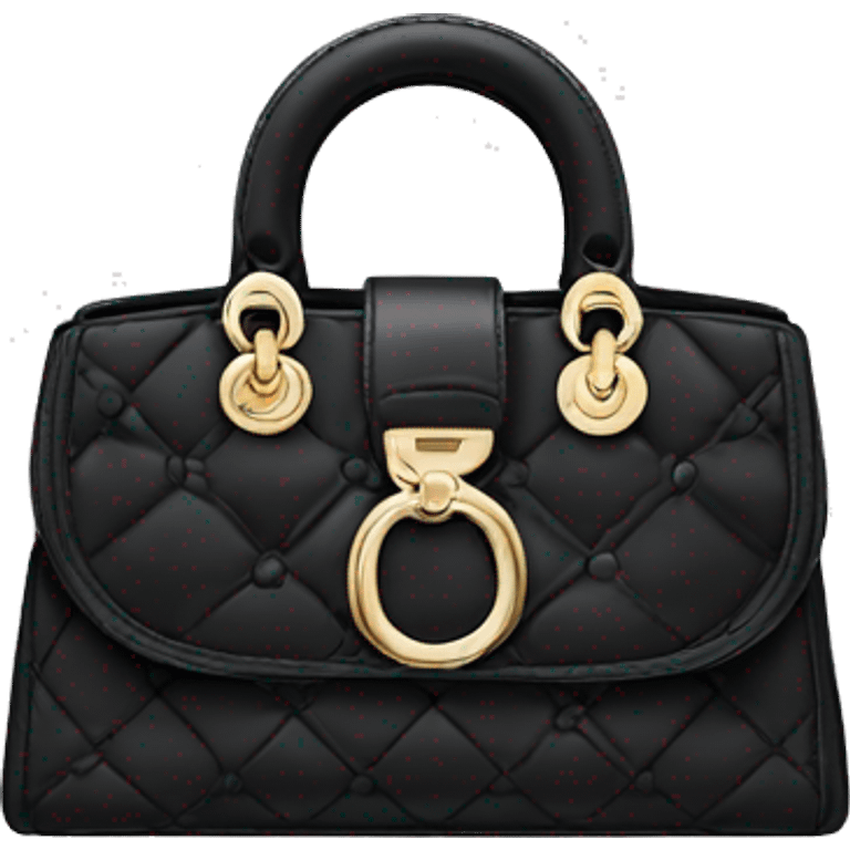 Black dior handbag emoji