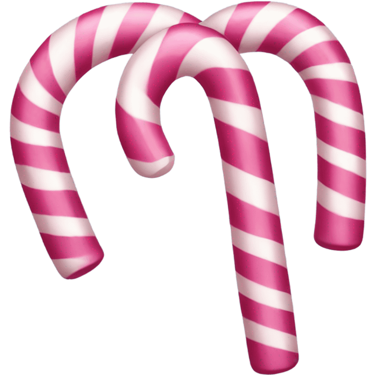 Pink candy cane emoji