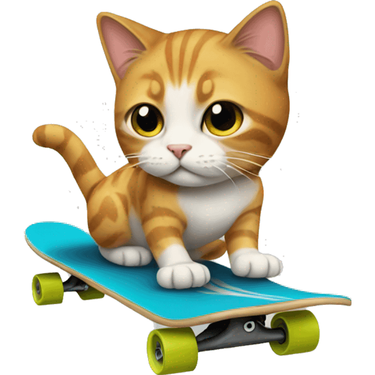 cat on a skateboard  emoji