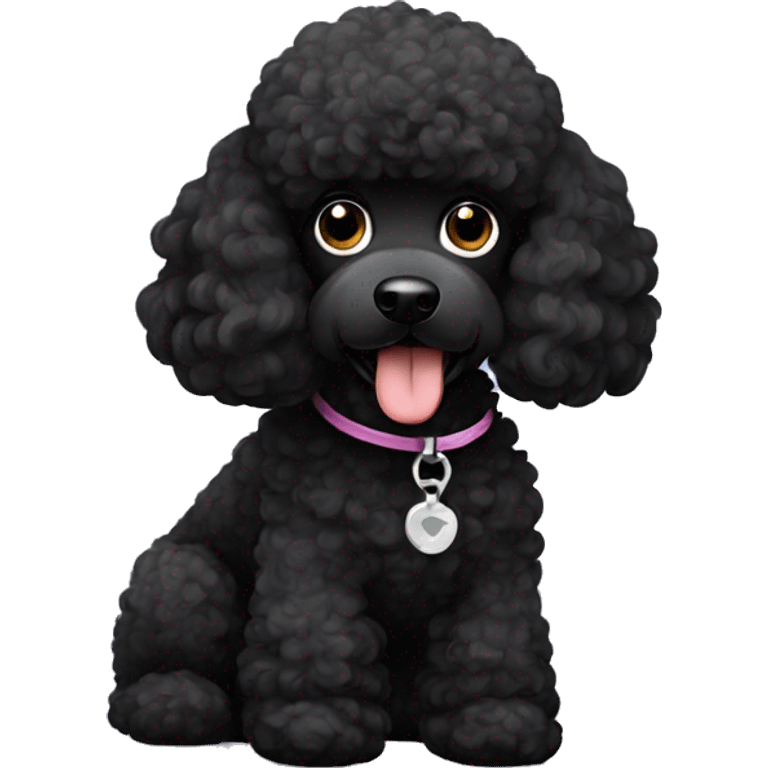 Black poodle emoji