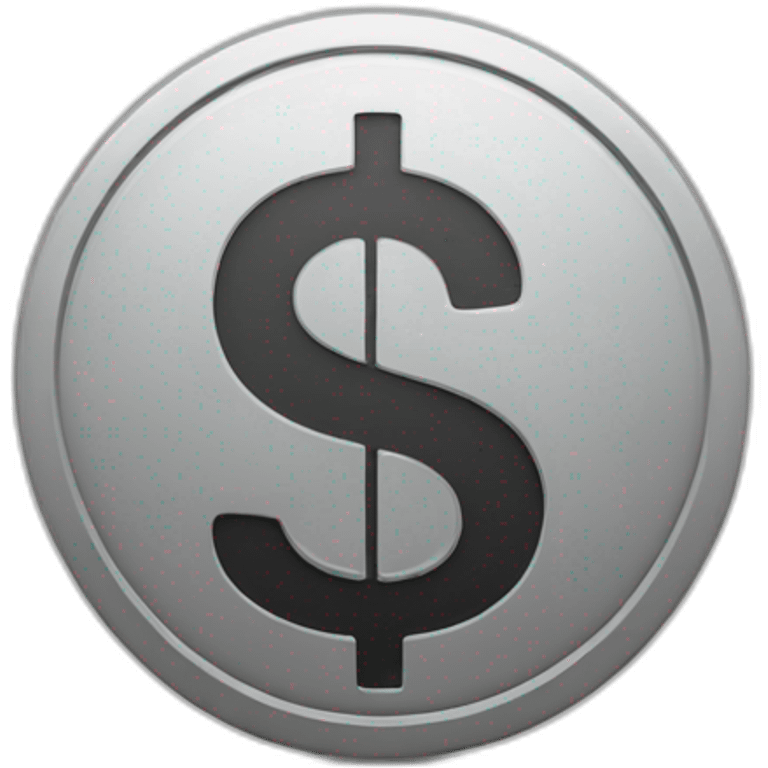 MACOS ICON STYLE dollar sign SYMBOL simple icon emoji