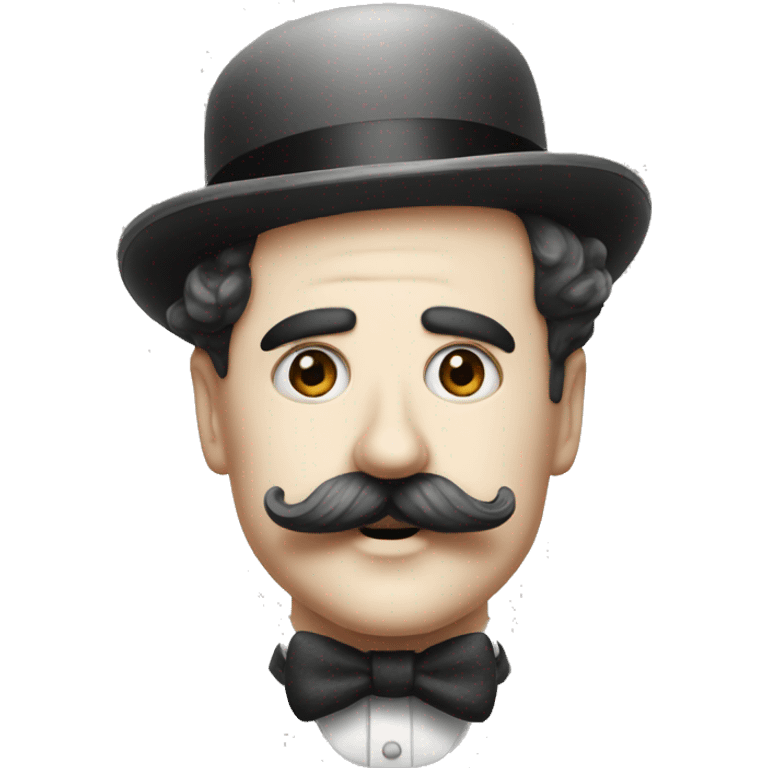 mustache Charlie chaplin emoji