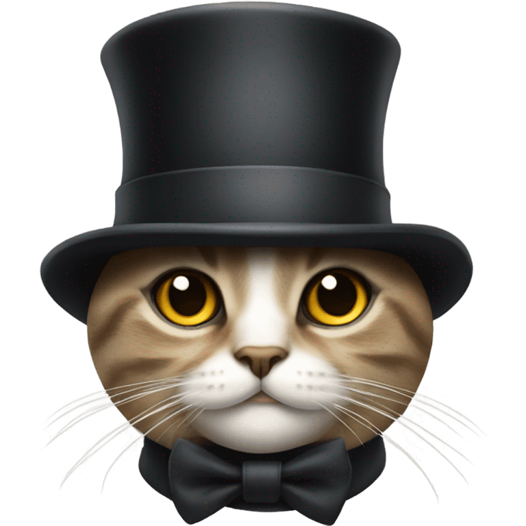 cat with a top hat emoji