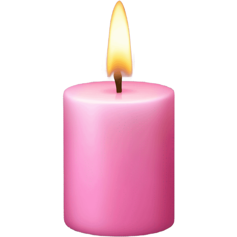 Pink candle emoji