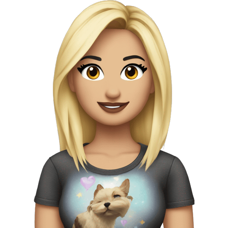 Demi Lovato in cute top emoji