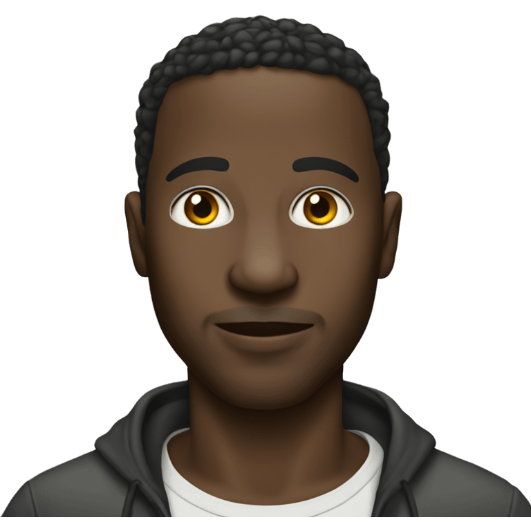 African man with short hair go tee  emoji