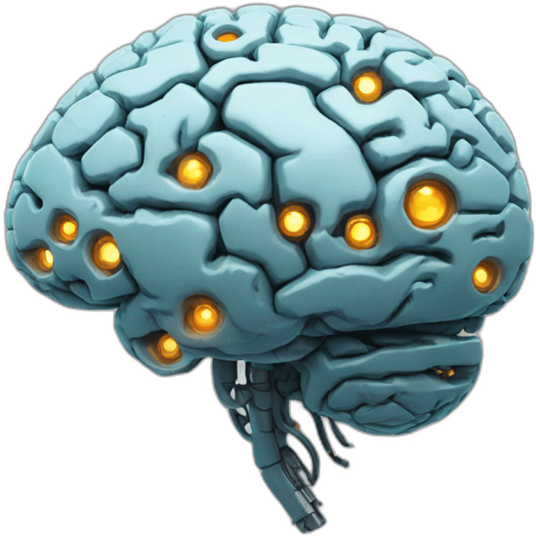 cyborg brain emoji