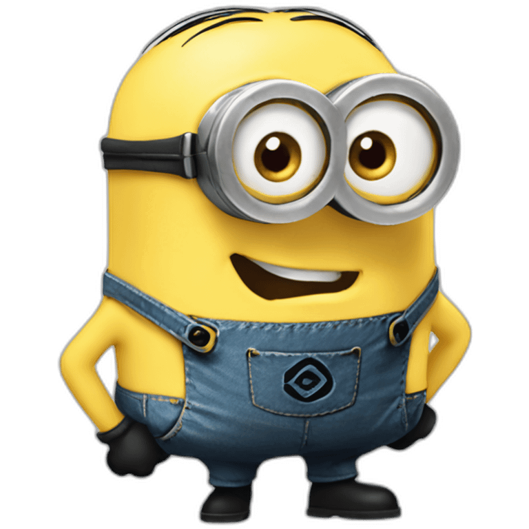 Minion qui fait un doigt emoji