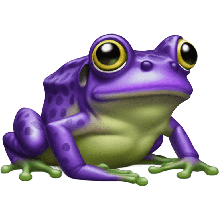 Purple girl Horn Frog emoji