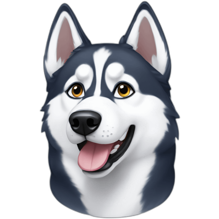 Siberian husky emoji