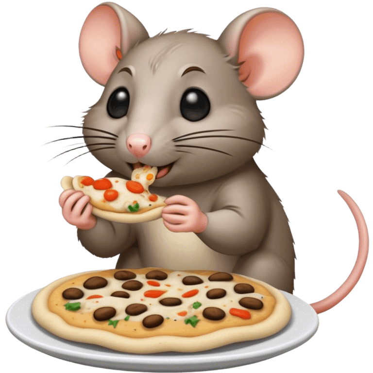  A rat eating a pupusa emoji