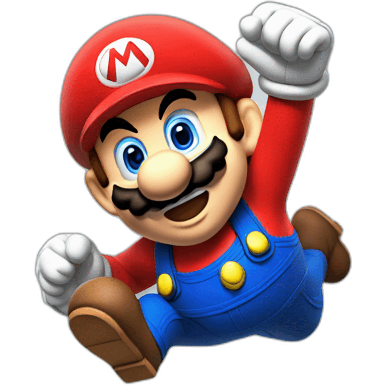 Mario jumping emoji