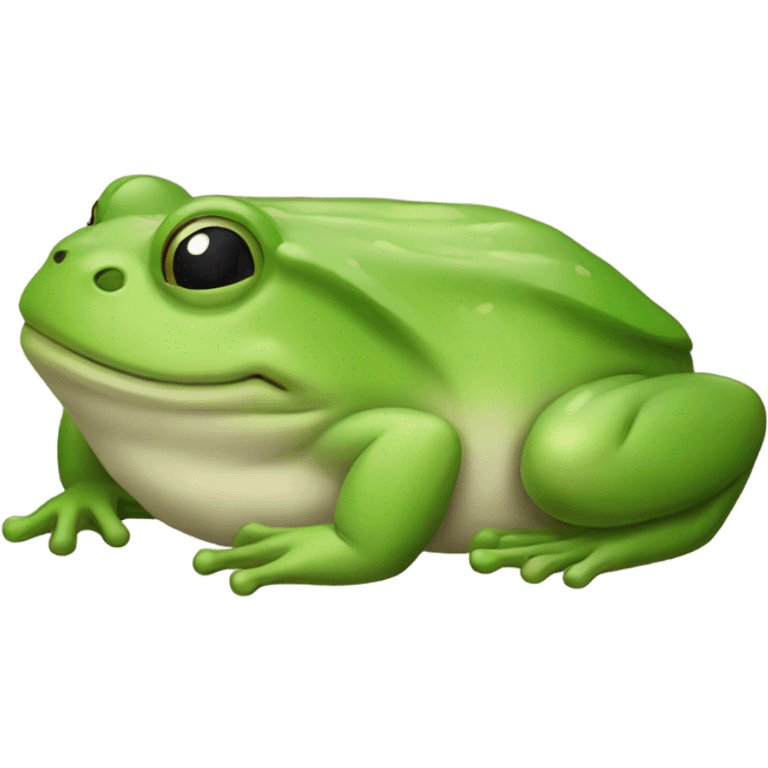 Frog sleeping  emoji