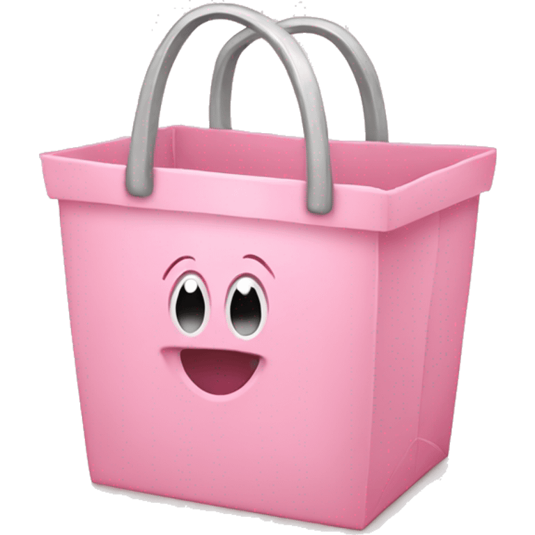 Light pink shopping emoji