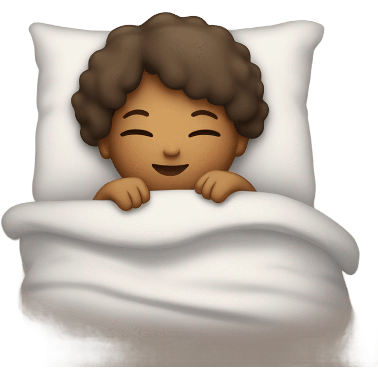 child sleeping in bed emoji