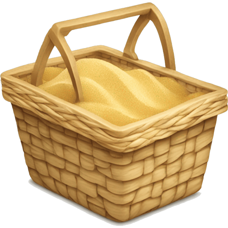 beach sand picnic basket emoji