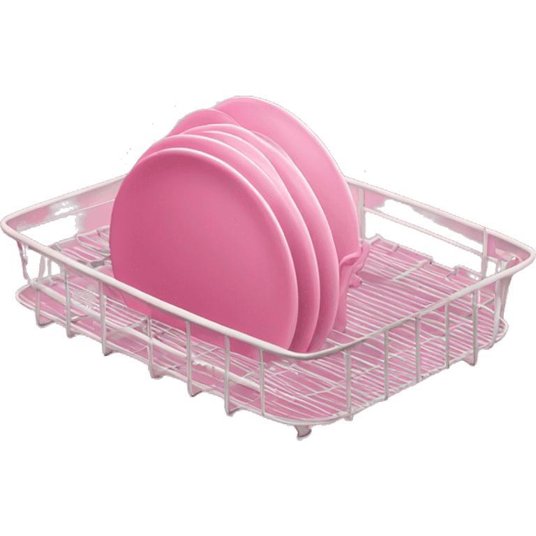 Pink Dish rack emoji