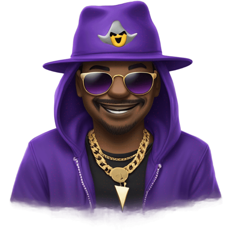 Gengar fused with snoop dog emoji