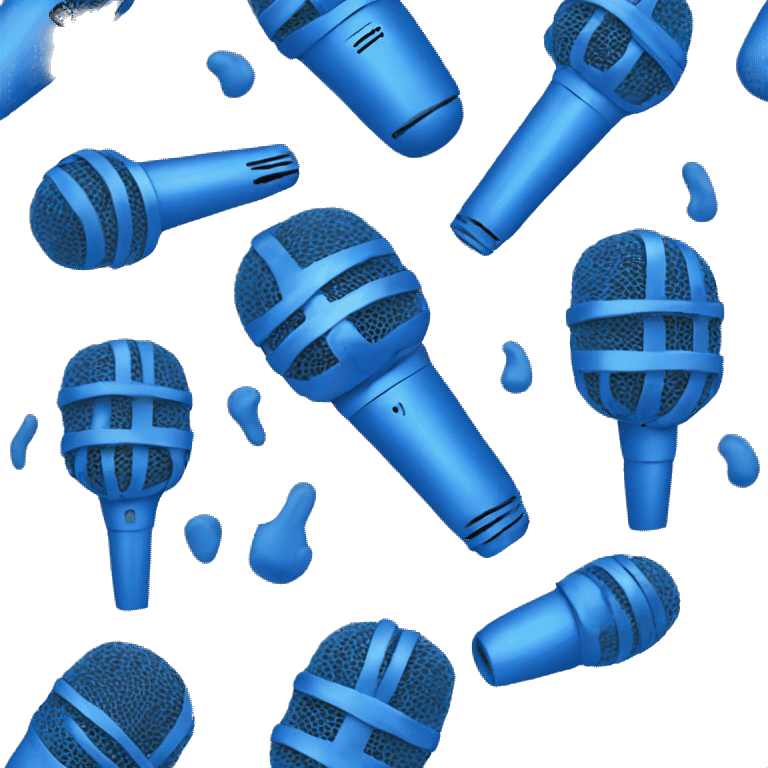 blue mic emoji