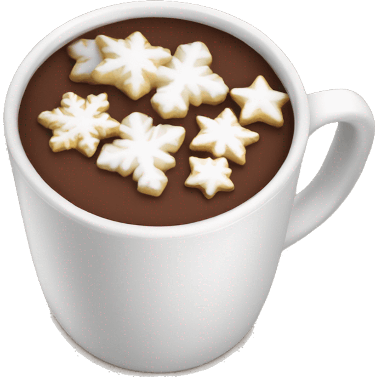 Christmas hot chocolate emoji