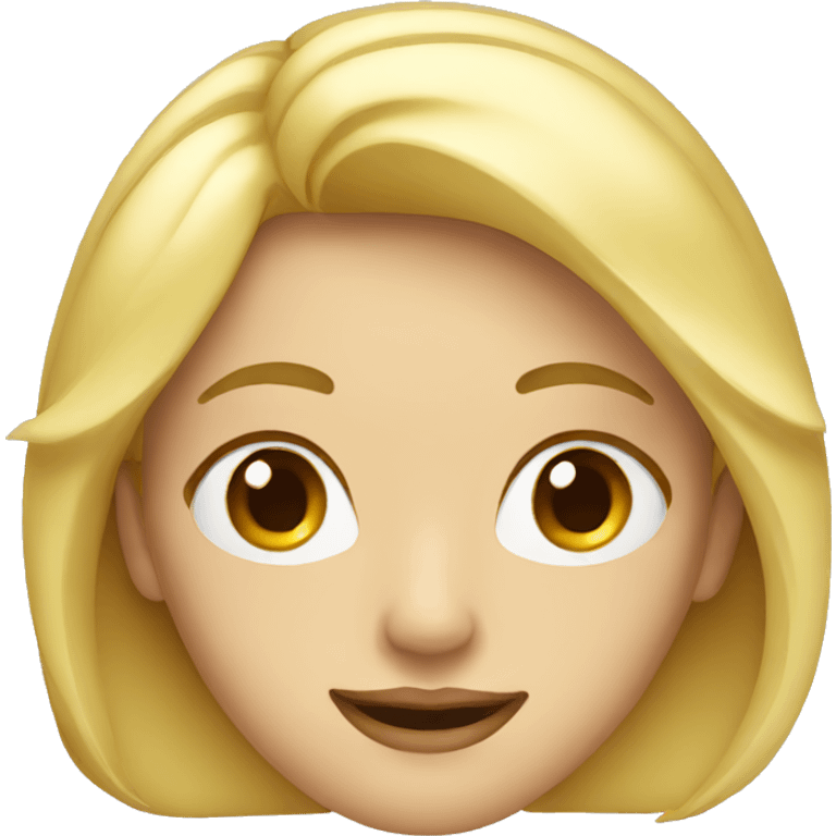 blond lady with blond hair wink eye  emoji