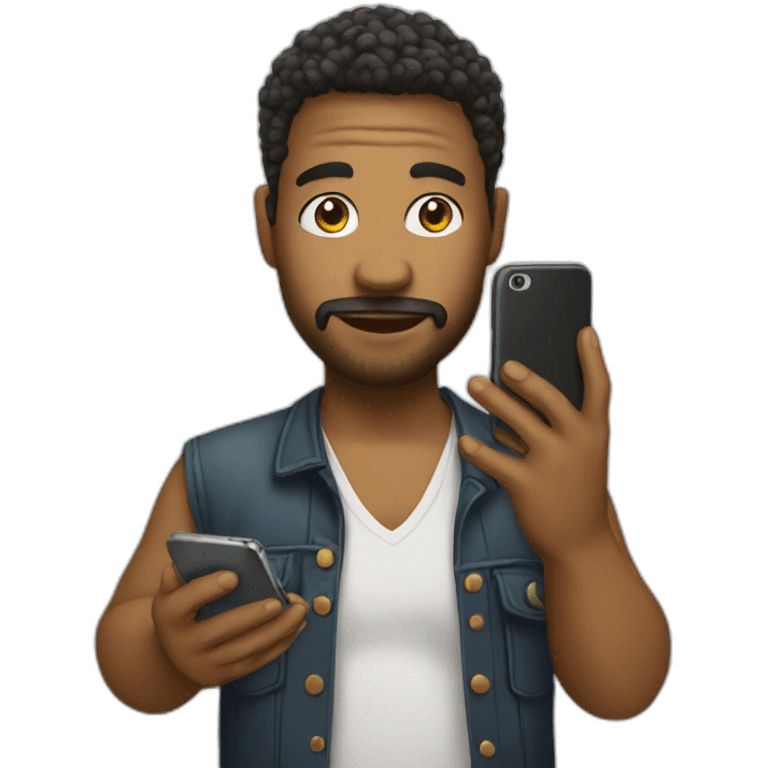 artist with smartphone emoji