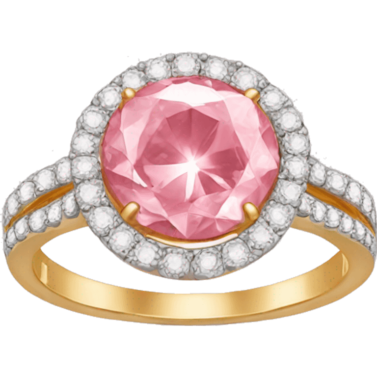 pink diamond ring emoji