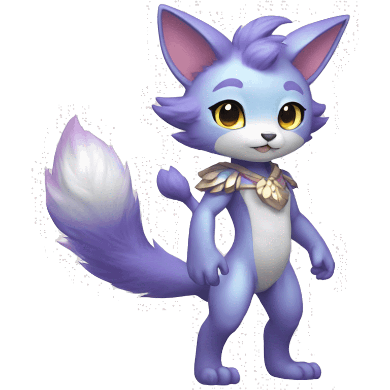 Anthro-Pastel-Fur-Sona-Chibi-Shiny-Fakémon full body emoji