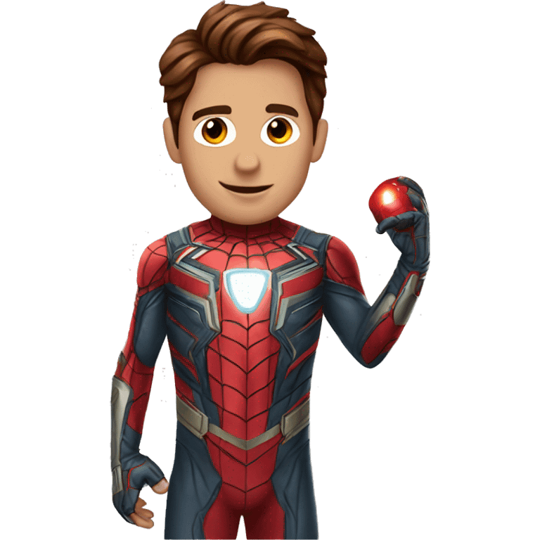 Peter Parker The Iron Man costume emoji