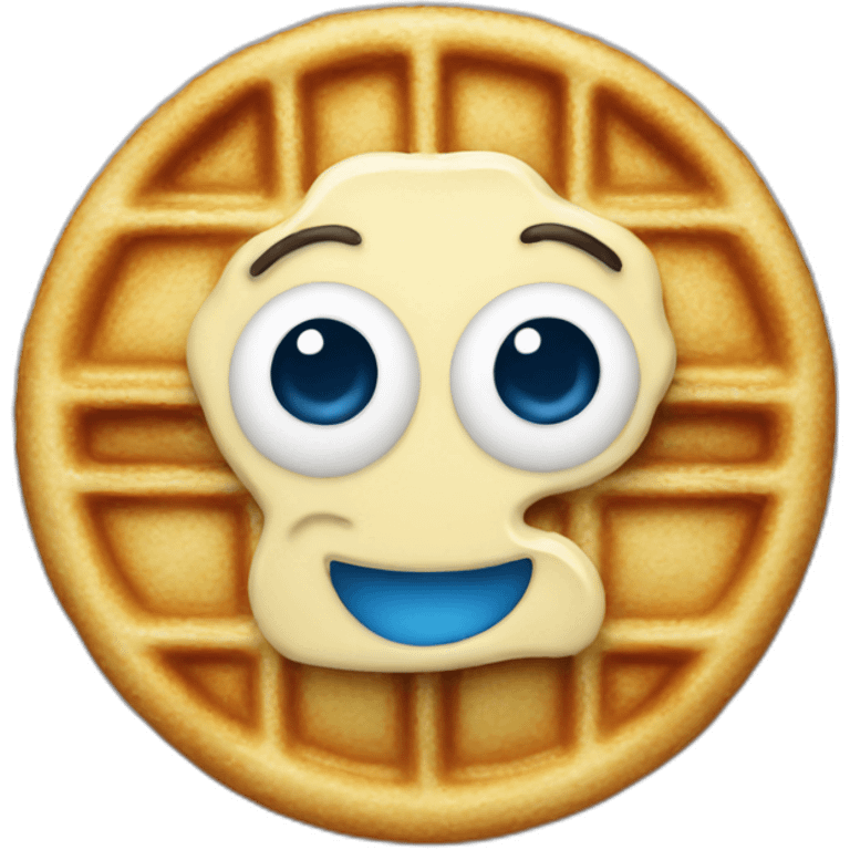 waffles blue emoji