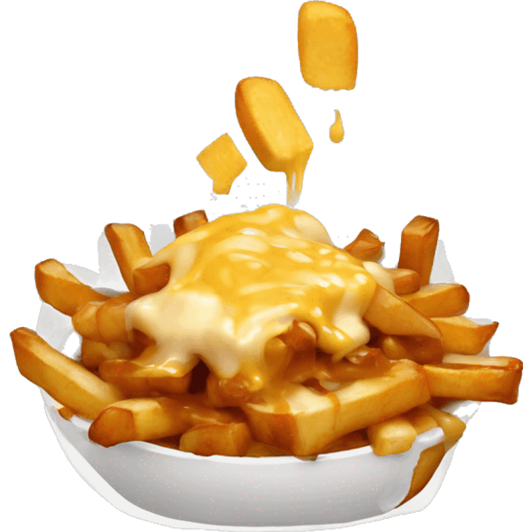 Poutine qui mange une poutine emoji