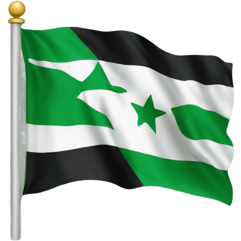 Syria green flag emoji