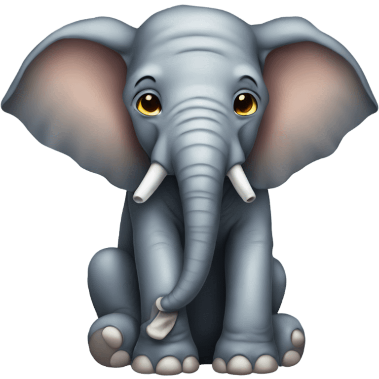 Sick elephant emoji