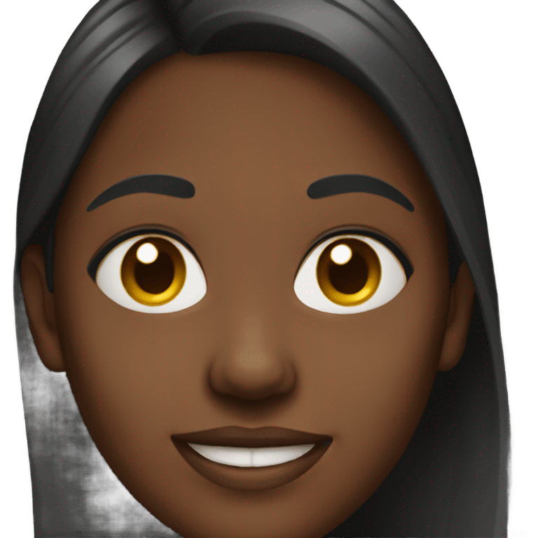 smiling dark-skinned female portrait emoji