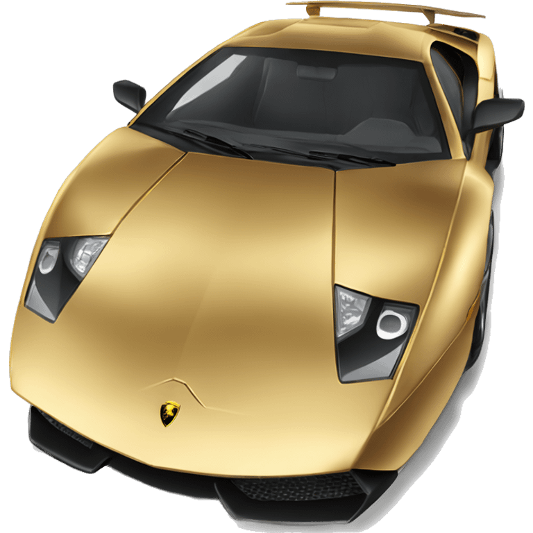 Golden Lamborghini hurrican  emoji