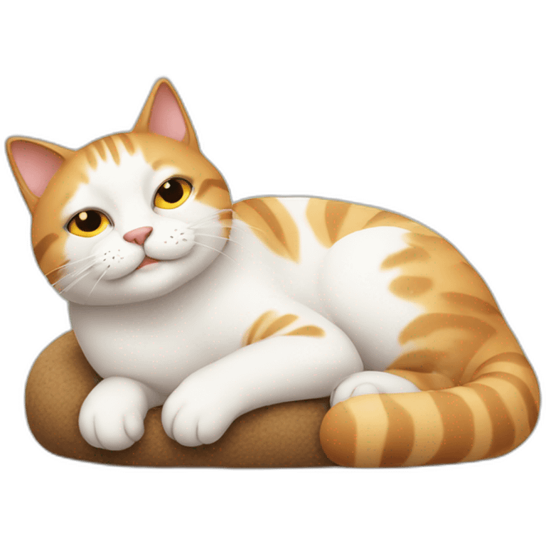 lazy cat chillin emoji