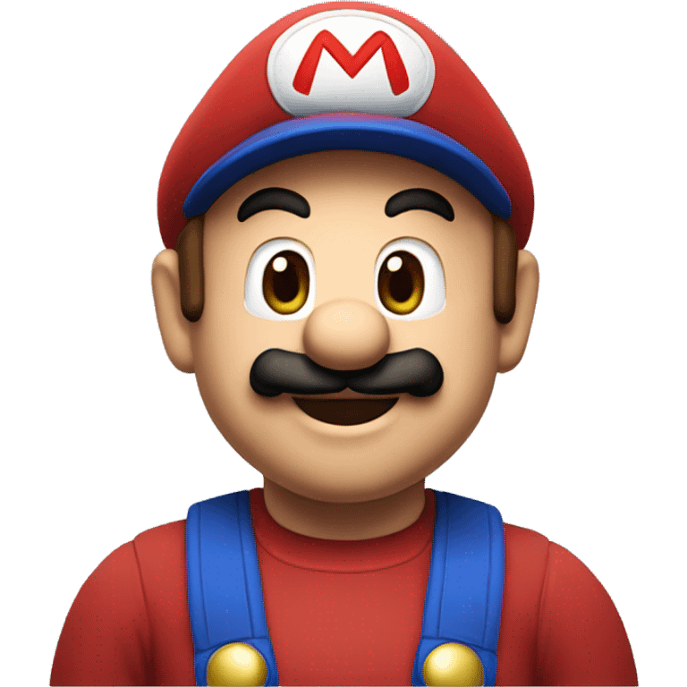 Mario saying hello emoji