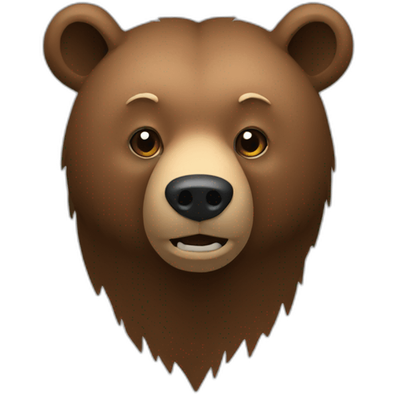 Grizzly bear coding emoji