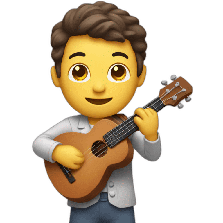 Music Man play ukulele emoji