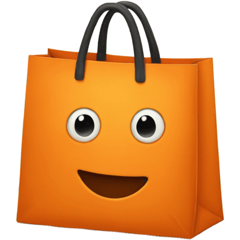 orange shopping bag emoji