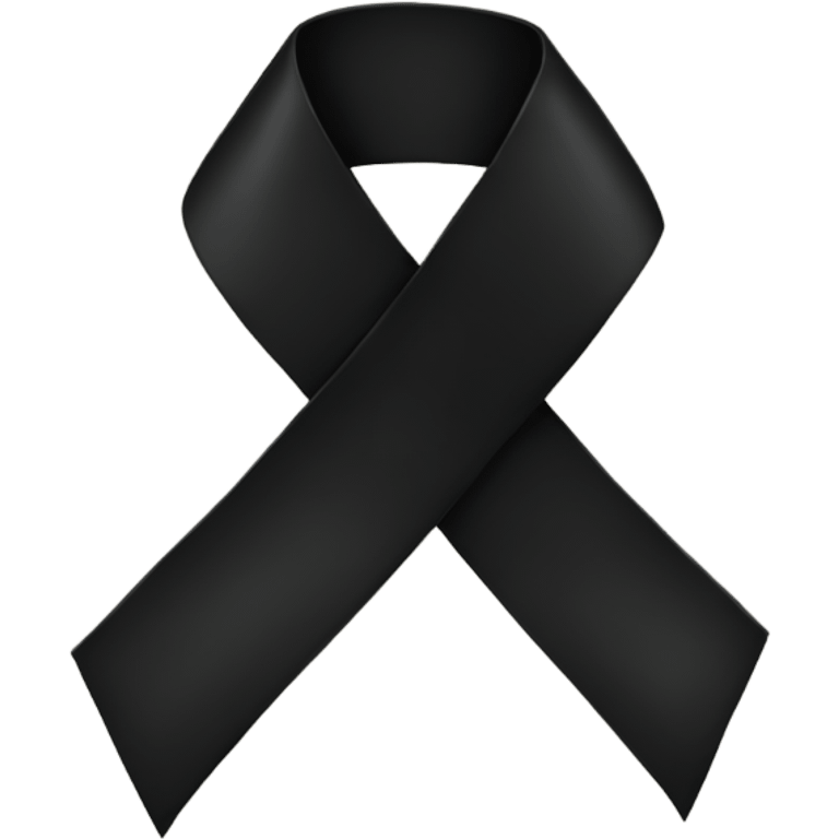 Black ribbon emoji