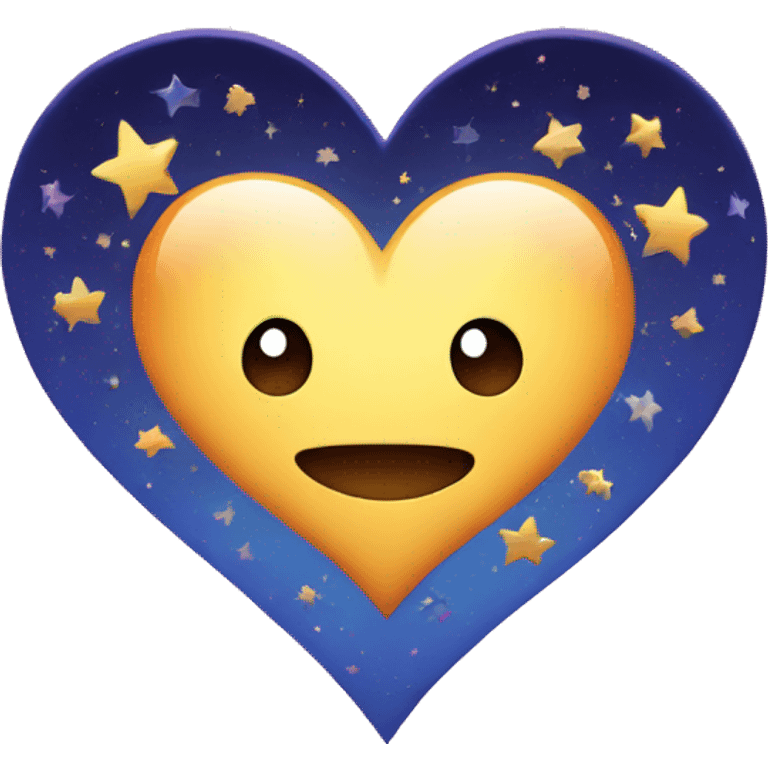 a heart with stars  emoji