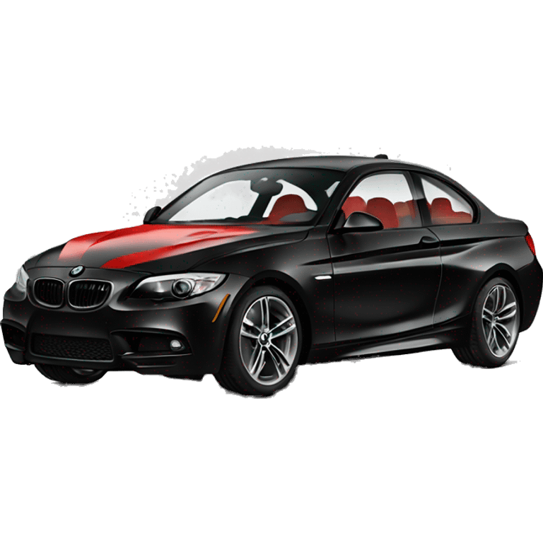 A red and black bmw emoji