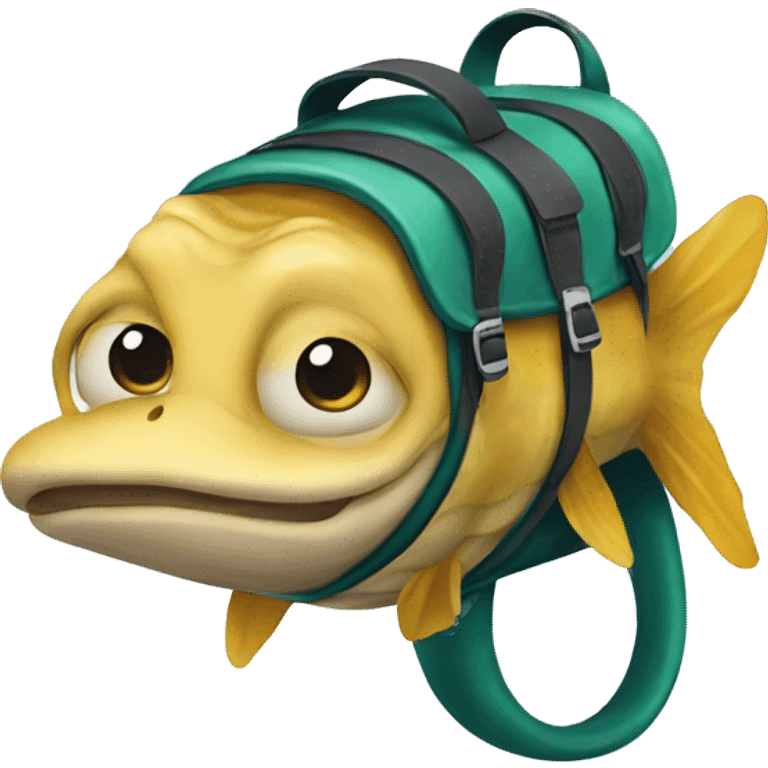 eel with a backpack emoji