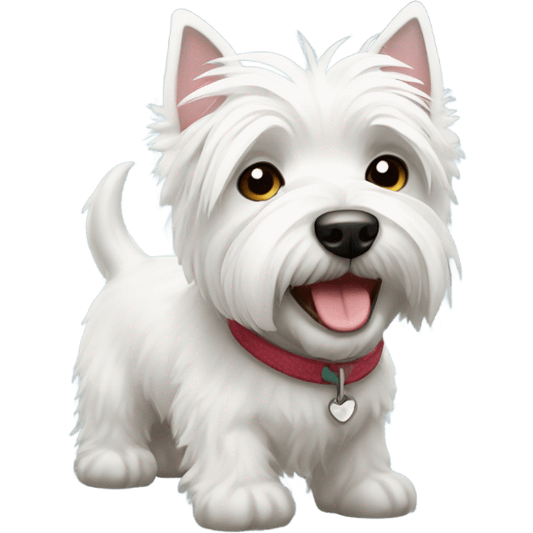 Cute westie emoji