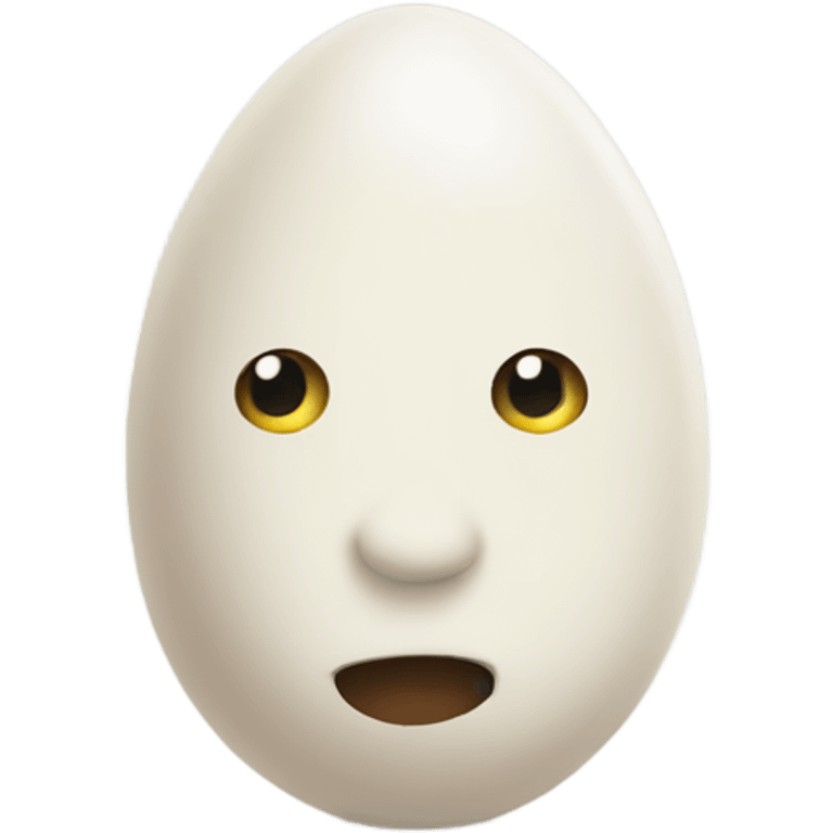 Egg head emoji